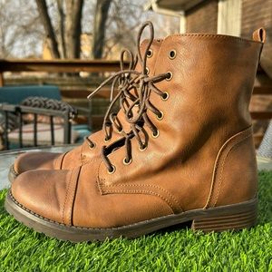 Brown Combat Boots